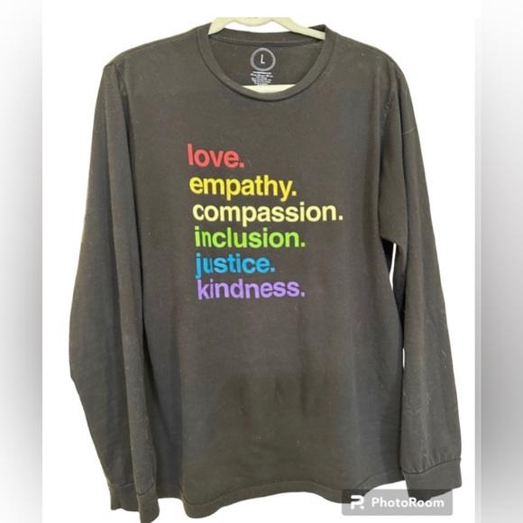 Kind is Cotton Tops - Kind Cotton - Size L - "Kindness is Pride" Classic Long Sleeved Tee